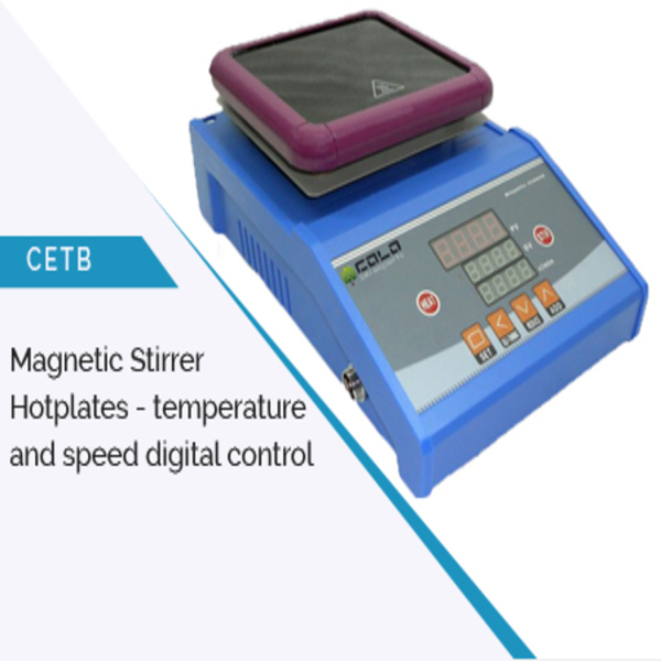 Дигитална магнитна бъркалка с нагряване, модел CETB230.